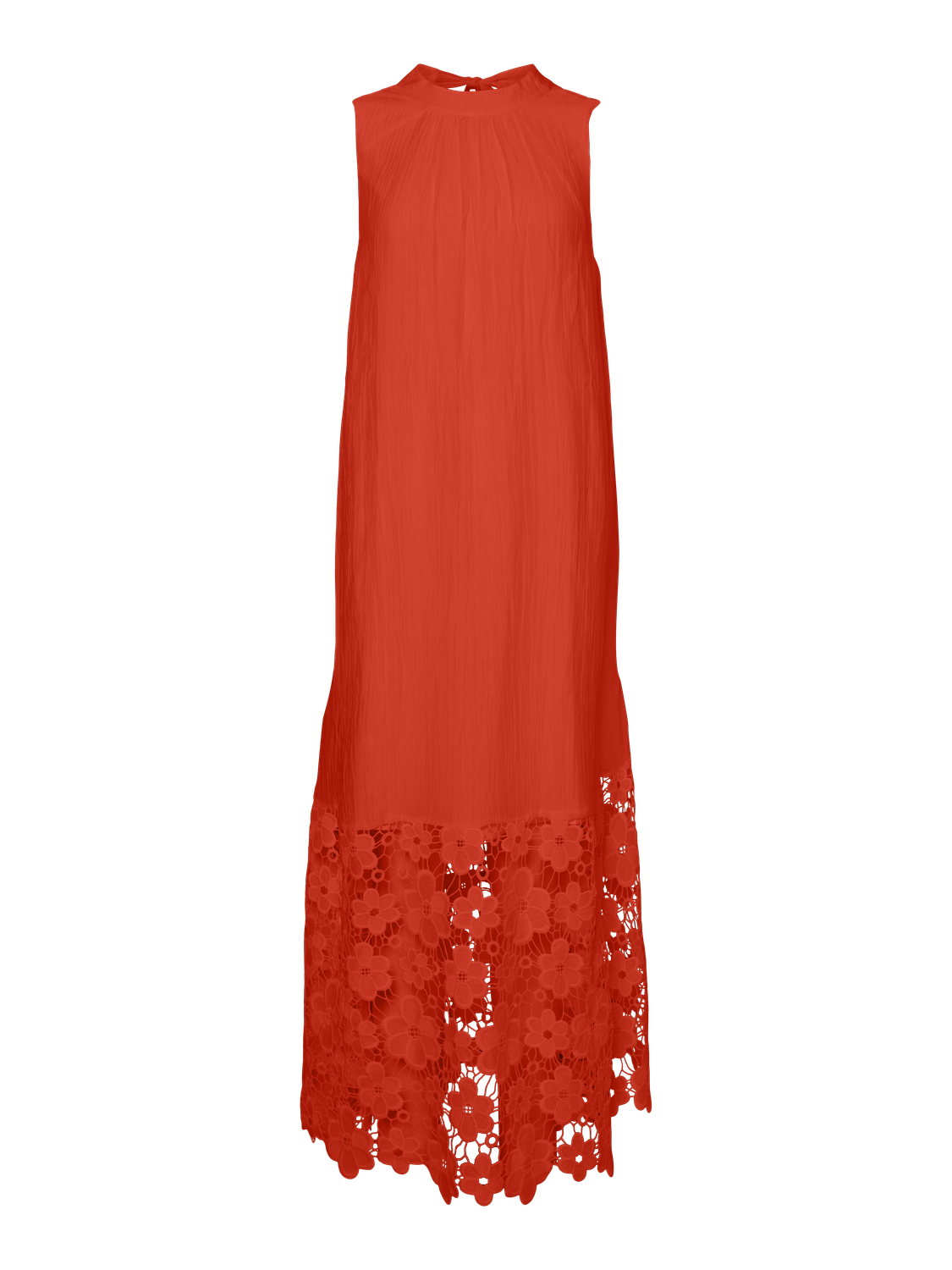 YASTWIGSY Long Dress - Cherry Tomato - VERO MODA & VILA Bergvik